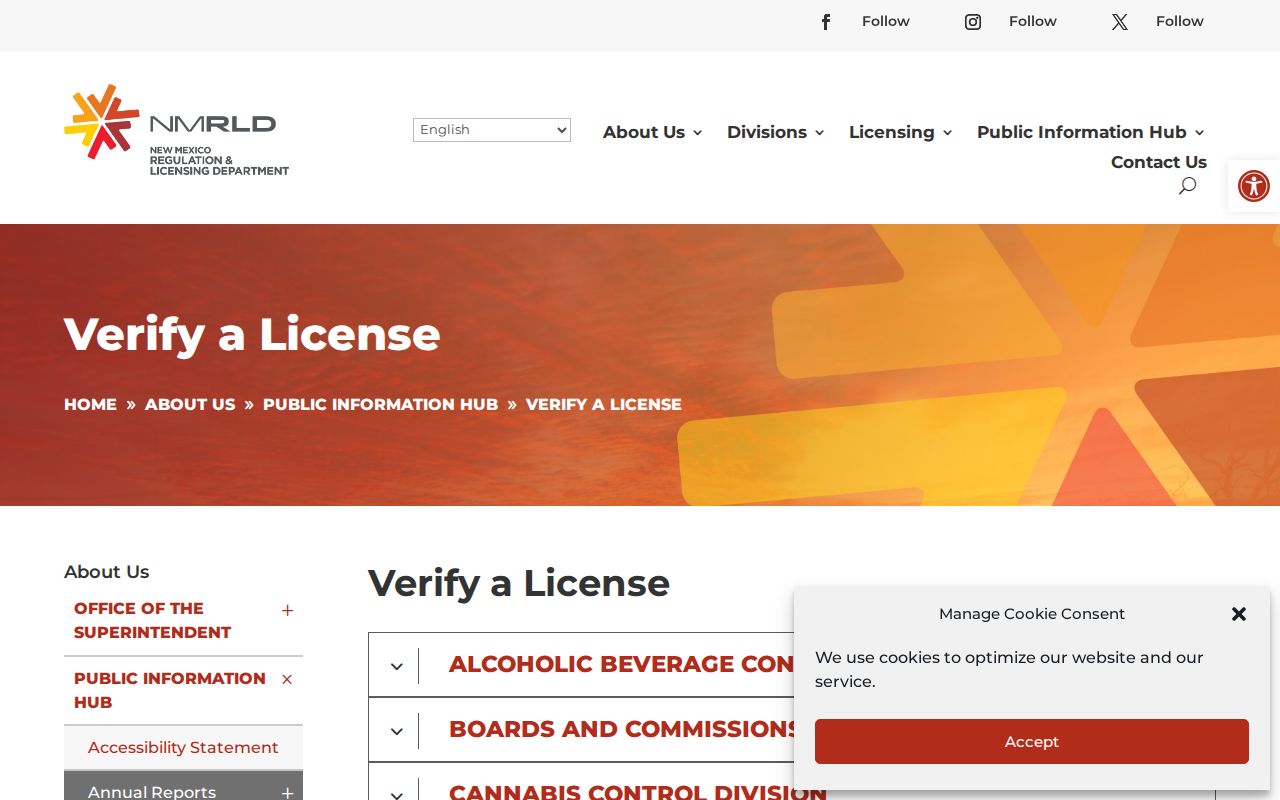 Carlsbad resident lookup using New Mexico professional license verification