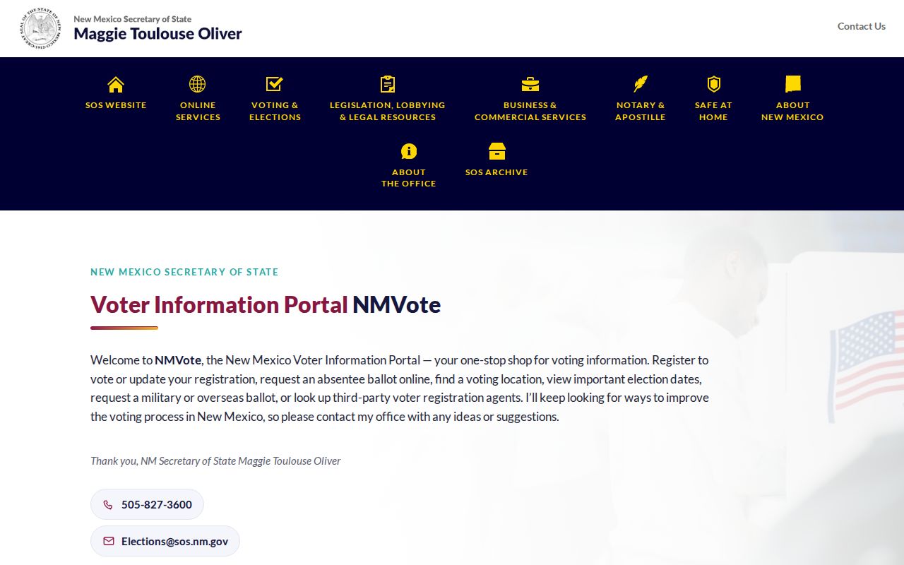 Carlsbad residents directory NMVote voter information portal